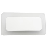 Observatory Lighting White Leticia Rectangular 12W Wall Light