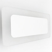 Observatory Lighting White Leticia Rectangular 12W Wall Light