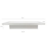 Observatory Lighting White Leticia Rectangular 12W Wall Light
