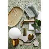Observatory Lighting Golden Globe Aluminium Wall Light