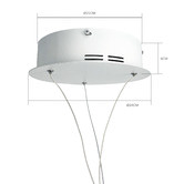 Observatory Lighting Black LED Ring Pendant Light