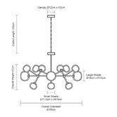 Observatory Lighting Rickon 12 Light Chandelier