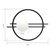 Observatory Lighting Black Tanner Iron Wall Light