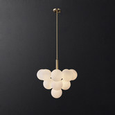 Observatory Lighting Dawson Grape Frosted Glass 13 Light Chandelier