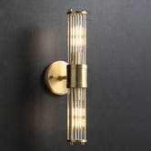 Observatory Lighting Griffin Fluted Glass 2 Light Wall Sconce