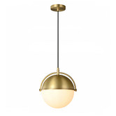 Observatory Lighting Brass Hemisphere Pendant Light | Temple & Webster