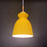 Observatory Lighting 19cm Yellow Stamp Pendant Light