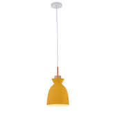Observatory Lighting 19cm Yellow Stamp Pendant Light