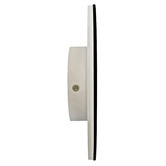 Observatory Lighting Black Integrated Round Sconce Backlit Wall Light