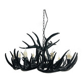 Observatory Lighting Antler Resin Chandelier