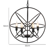 Observatory Lighting Foucault's Orb Replica Iron Chandelier