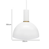 Observatory Lighting Harrison 20cm Metal Pendant Light