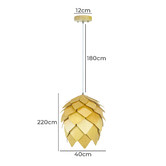 Observatory Lighting Zilan Pinecone Pendant Light