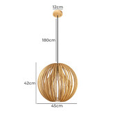 Observatory Lighting Oralee Wooden Pendant Light