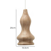 Observatory Lighting Fermetti Bulb B Replica Wooden Pendant Light