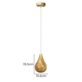 Observatory Lighting Fermetti Bulb C Replica Wooden Pendant Light