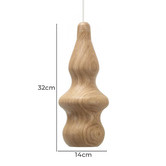 Observatory Lighting Fermetti Bulb D Replica Wooden Pendant Light