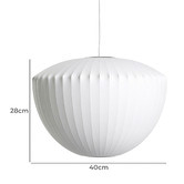 Observatory Lighting White George Nelson Replica Apple Pendant Light
