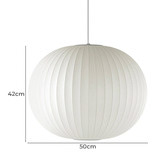 Observatory Lighting White George Nelson Replica Ball Pendant Light