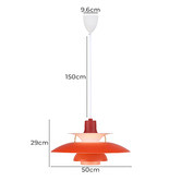 Observatory Lighting Red Uriah Pendant Light