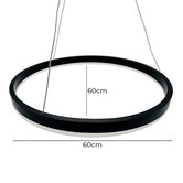 Observatory Lighting Black LED Ring Pendant Light