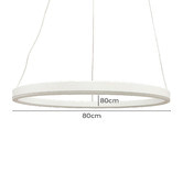 Observatory Lighting Black LED Ring Pendant Light
