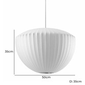 Observatory Lighting George Nelson Replica Bubble Apple Pendant Light