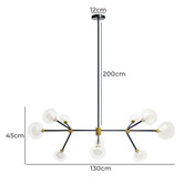 Observatory Lighting Kir Iron 10 Light Chandelier