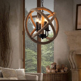 Observatory Lighting Foucault's Replica Rope Chandelier