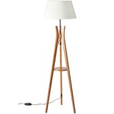 New Life Lighting Luce Bamboo Tripod Floor Lamp