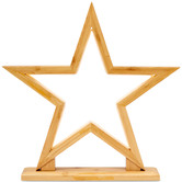 New Life Lighting Monica Star Bamboo LED Table Lamp