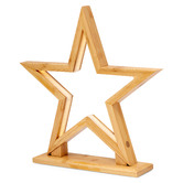 New Life Lighting Monica Star Bamboo LED Table Lamp