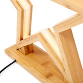 New Life Lighting Monica Star Bamboo LED Table Lamp