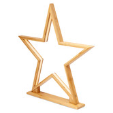 New Life Lighting Monica Star Bamboo LED Table Lamp