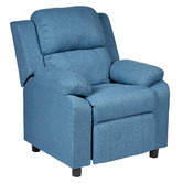 New Life Lighting Kids&#039; Blue Erika Recliner Chair
