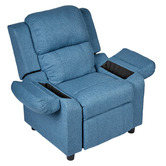 New Life Lighting Kids&#039; Blue Erika Recliner Chair
