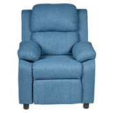 New Life Lighting Kids&#039; Blue Erika Recliner Chair