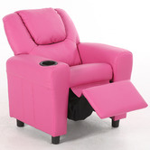 New Life Lighting Kids&rsquo; William Faux Leather Recliner Chair