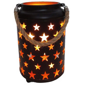 New Life Lighting Lumily LED Table Lantern with Rope Handle