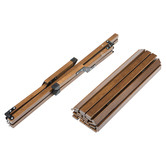 New Life Lighting Foldable Roll-Up Low Bamboo Outdoor Table