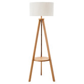 New Life Lighting Tania Bamboo Tripod Floor Lamp