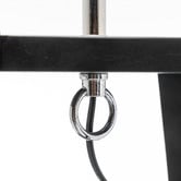 New Life Lighting Marcie Rubberwood Floor Lamp