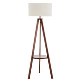 New Life Lighting Tania Bamboo Tripod Floor Lamp