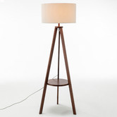 New Life Lighting Tania Bamboo Tripod Floor Lamp