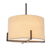 New Life Lighting Matte Black Square-Edged Pendant Light