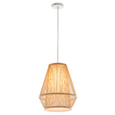 New Life Lighting Caitlyn Bamboo Pendant Light
