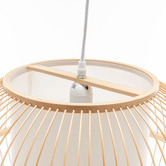 New Life Lighting Olivia Bamboo Pendant Light