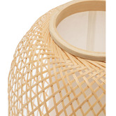 New Life Lighting Glancy Bamboo Table Lamp