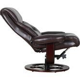New Life Lighting 2 Piece Owen Recliner Armchair &amp; Footstool Set