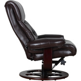 New Life Lighting 2 Piece Owen Recliner Armchair &amp; Footstool Set